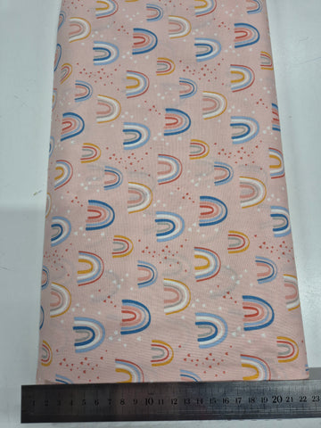 Rainbows on Pink Patchwork