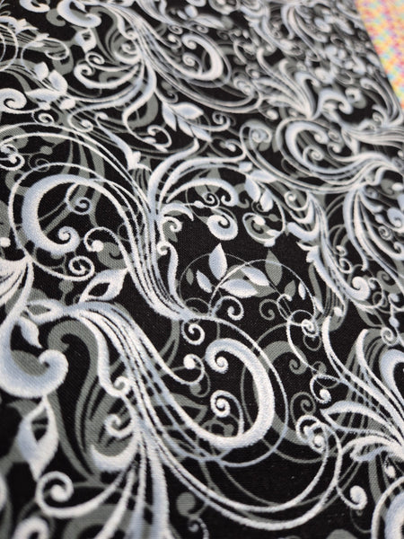 Pearl Ballet Black Swirls Patchwork