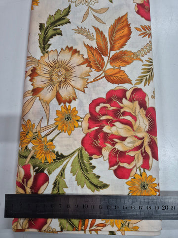 Radiant Garden on Cream Patchwork