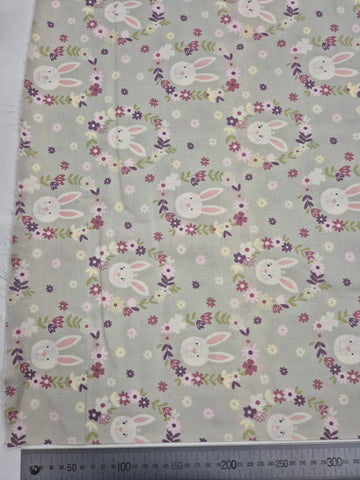 Bunny Garden by Lewis & Irene Fabric
