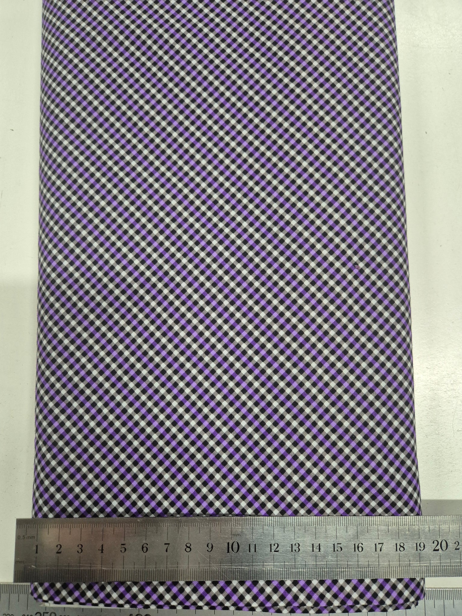 Miss Marguerite Purple Check Patchwork