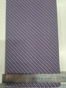 Miss Marguerite Purple Check Patchwork