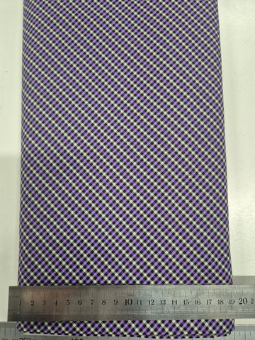 Miss Marguerite Purple Check Patchwork