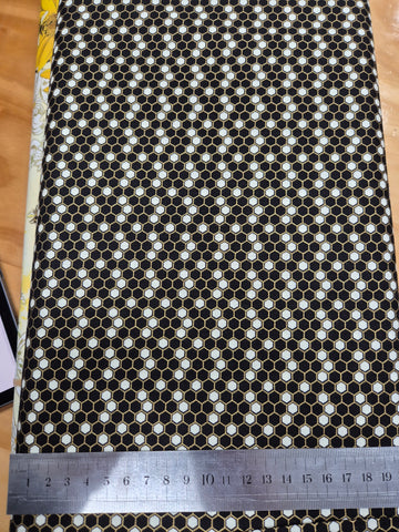 Buzzworthy Black & Cream Hives Patchwork