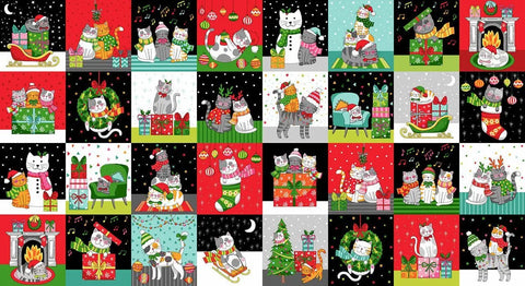 Santa Paws Square Panel Patchwork