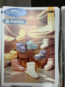 Leaflet 2135 Bootees, Shoes and Socks