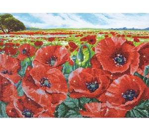 Diamond Dotz Red Poppy Field