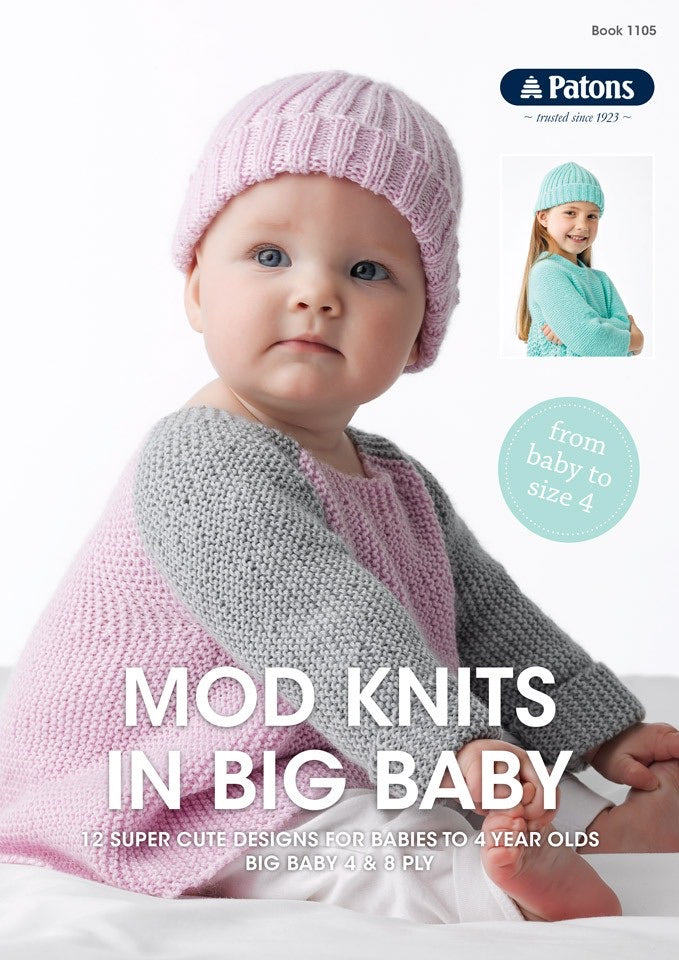 Book 1105 Mod Knits in Big Baby