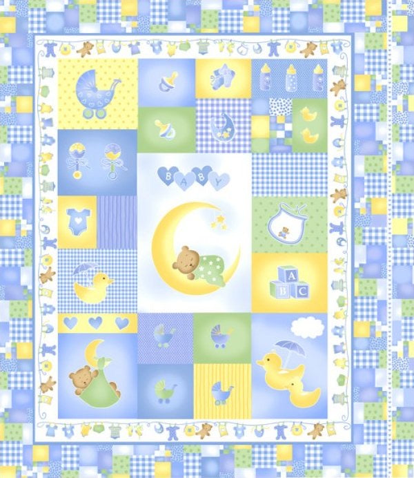 Sleepy Time Patchwork Panel