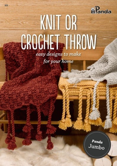 Leaflet 809 Knit or Crochet Throw