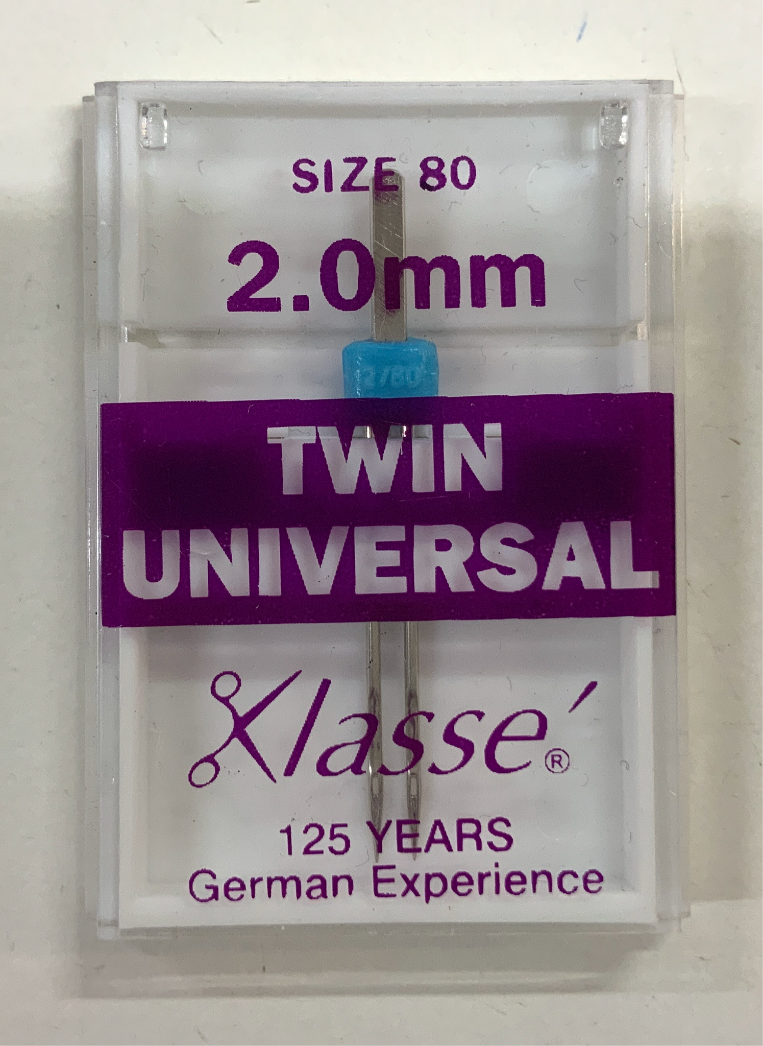 Machine Needles Twin Uni 2.0mm