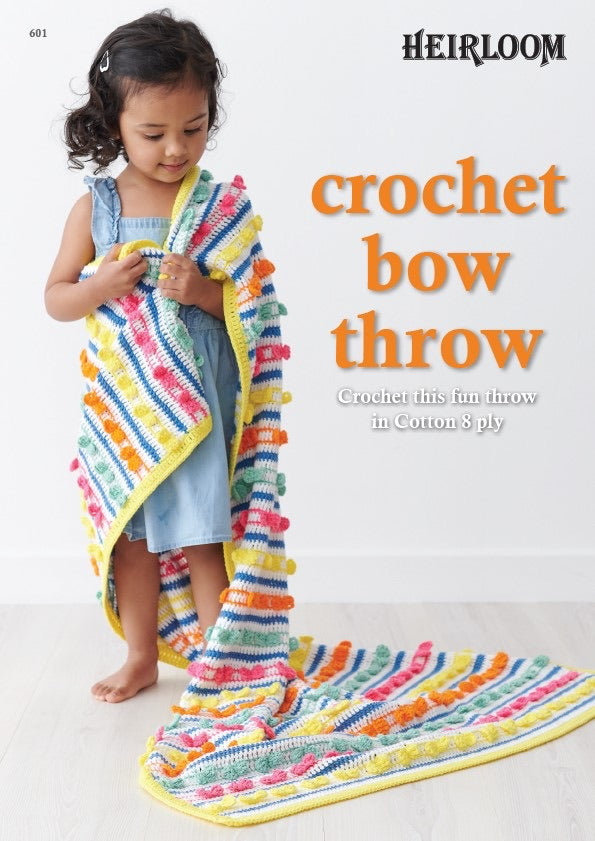 Leaflet 601 Crochet Bow Throw