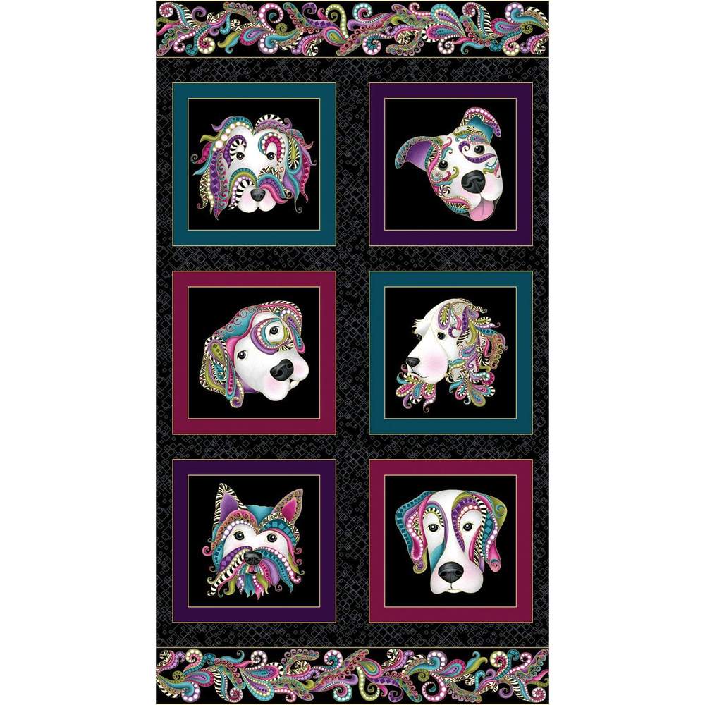 Dog On It Patchwork Panel Ann Lauer Designs